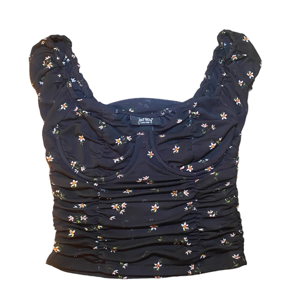 Just Polly Corset Stretchy Top